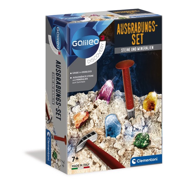 Clementoni Galileo Discovery - Excavation Set Stones + Minerals Toy