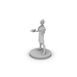 Human Female Wizard Elegant Tabletop DND Gaming Miniature