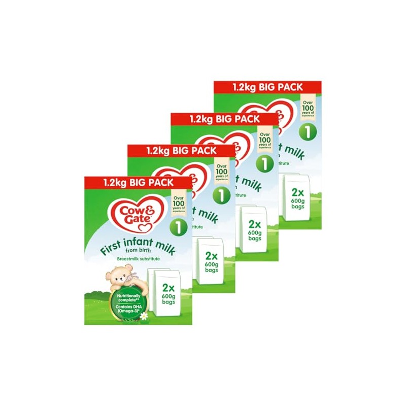 1.2kg Cow & Gate First Infant Milk Suitable From Birth