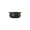 Tuxton Ovenware Matte Black Solid Color 12-Ounce Onion Soup Crock,