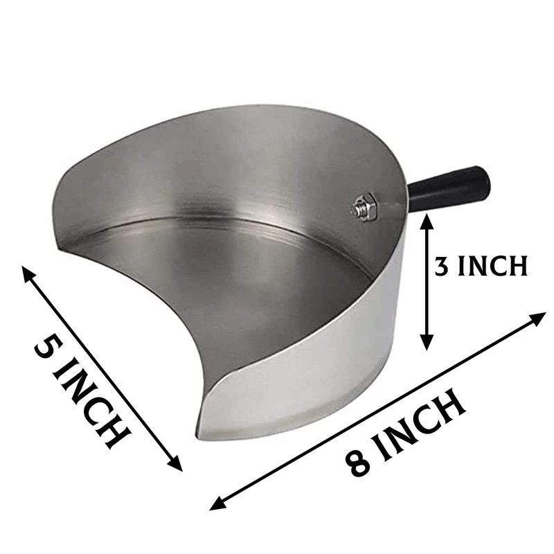 Handheld Meat Catcher Pan Rotisserie Meat Shovel for Doner Kebab