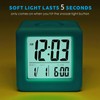 Plumeet Digital Alarm Clock Kids Clock with Snooze and White