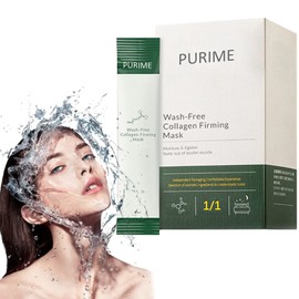 Purime Korean Collagen Firming Mask, Wash Free Collagen Firming Sleeping Mask, Hydrating Face Masks, Anti Wrinkle Moisturizing Oil Control Night Skin 