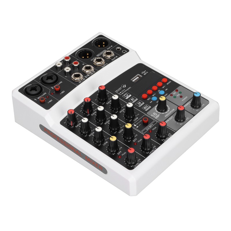 BMG‑04D 4 Channel Mixer 48V Phantom Power Stereo Recording 4