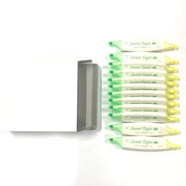 Epoch Chemical 531-0160_12 Highlighters, Sweet Taper 2 Colors, Twin, Green/Yellow, 12 Pens