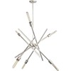 47" Wide Sputnik Cedillo 6-Light Armstrong Arm Adjustable Customize Size Chandelier Wrought Polished Nickel Dining Room Settings or Entryways