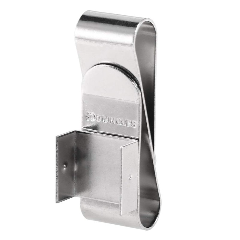 Stainless Steel Cue Chalk Clip Snooker Billiards Chalk Holder Pool