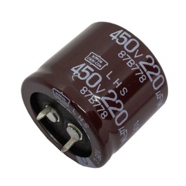 Elko Capacitor Radial 220µF 450V | Snap-in Electrolytic Capacitor up to 105°C | 220uF Electrolytic Capacitor from UCC