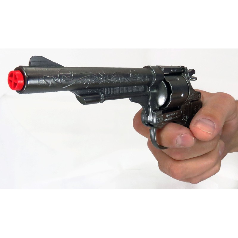 Gonher 80/0 - Revolver Cowboy 8-Schuss 20 cm silber