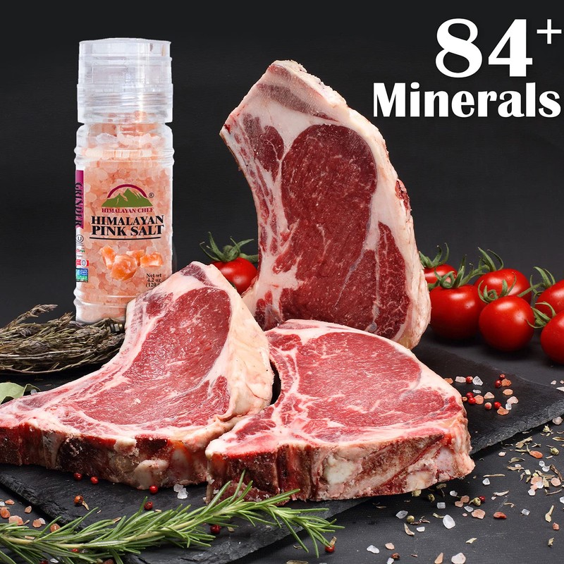 Himalayan Chef Pink Salt Coarse Refillable Grinder, 4.2 Ounce (Pack