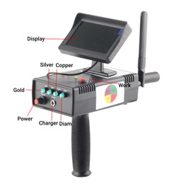 Metal Detector Metal Scanning Finder Quick Scanning Treasure Finder for Gold Silver Copper AC100‑240V(US Plug)