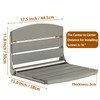 17.5" Folding Shower Seat Wall Mounted,Foldable Shower Bench,Fold Down Shower