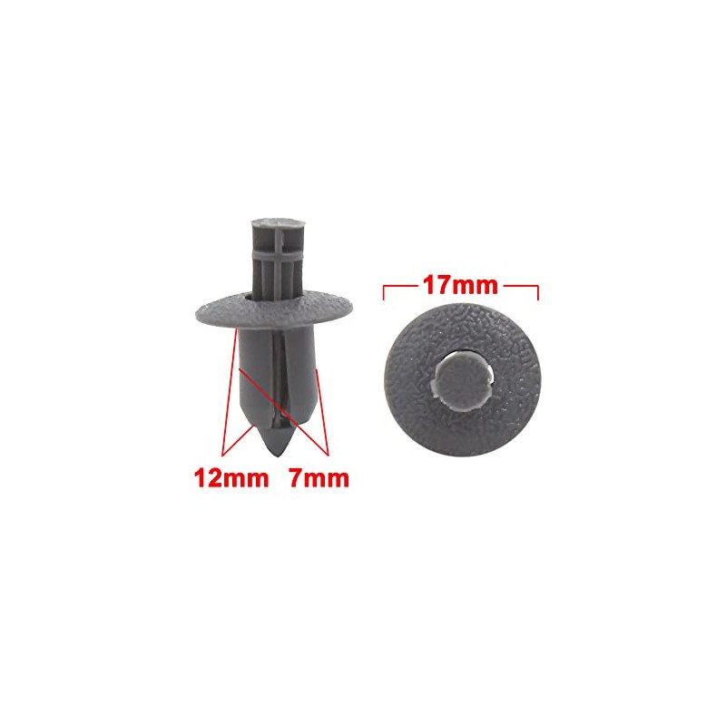 uxcell 20pcs 6.5mm Hole Plastic Push Type Rivet Fastener Door