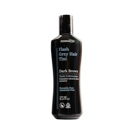 Herbacol Dark Brown "Flash" Gray Hair Cover | Ammonia and Peroxide Free | Herbacol Castaño Oscuro "Flash" Cubrecanas | Sin Amoniaco ni Peroxido | 8.1 Fl Oz.
