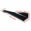 SDeelCase 18" Black Rear Bumper Side Skirt Splitter Winglet Diffusers