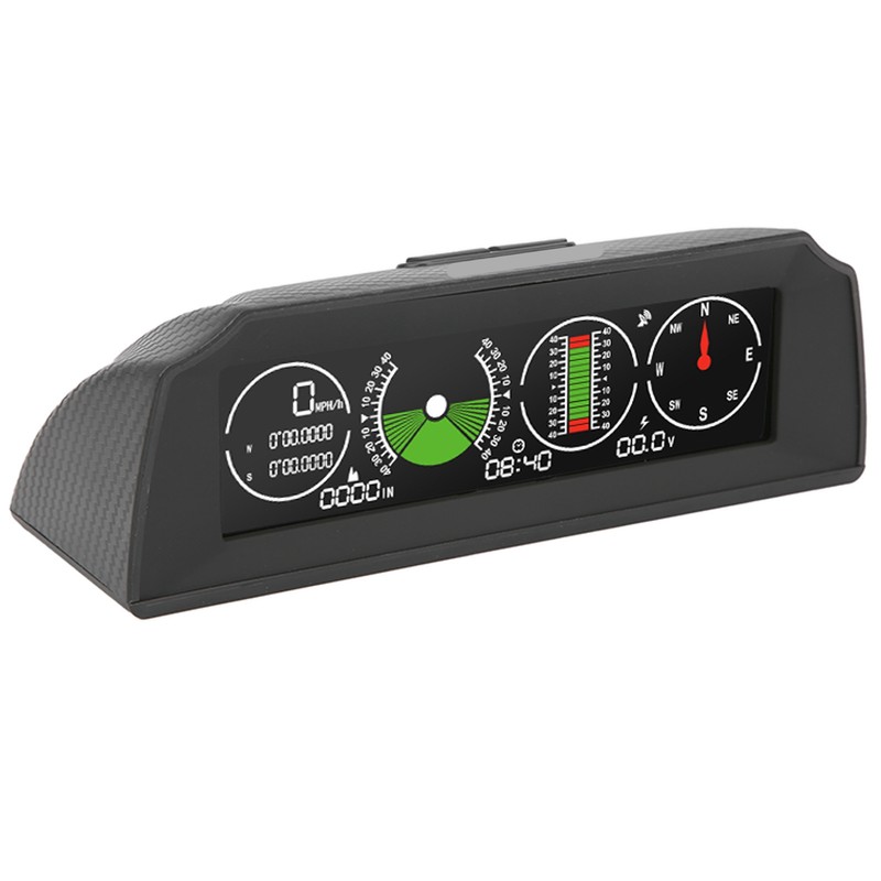 GPS Slope Meter PMH KMH Inclinometer HUD Pitch Tilt Angle