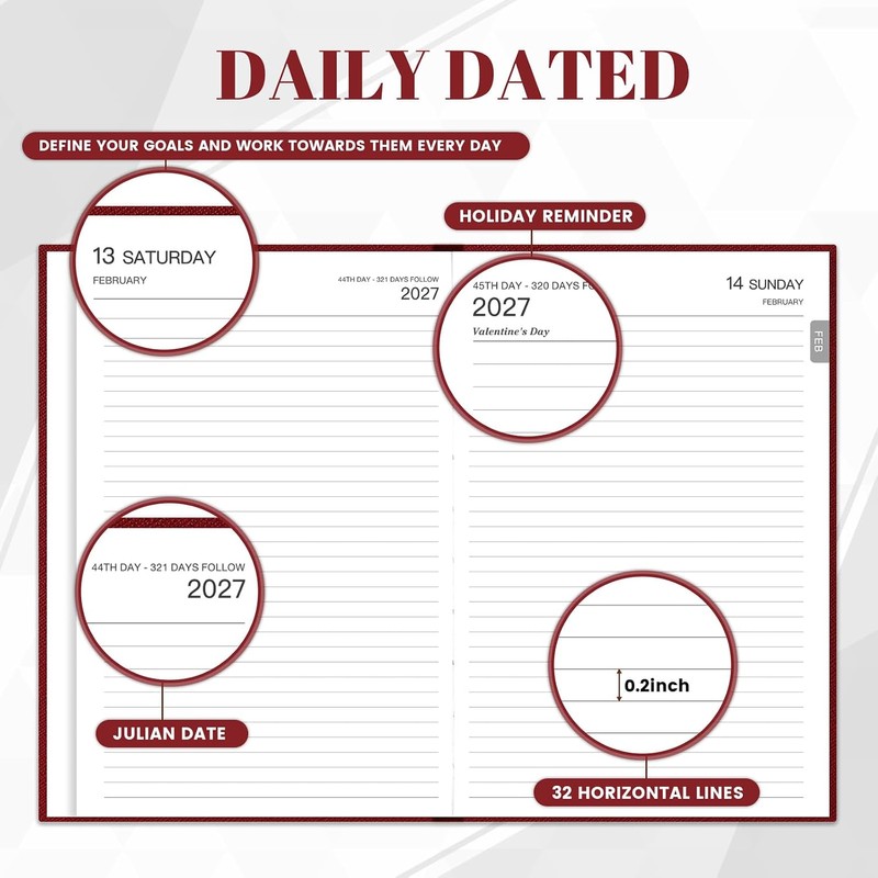 2026 Diary - Diary 2026 Full Page Per Day, Page