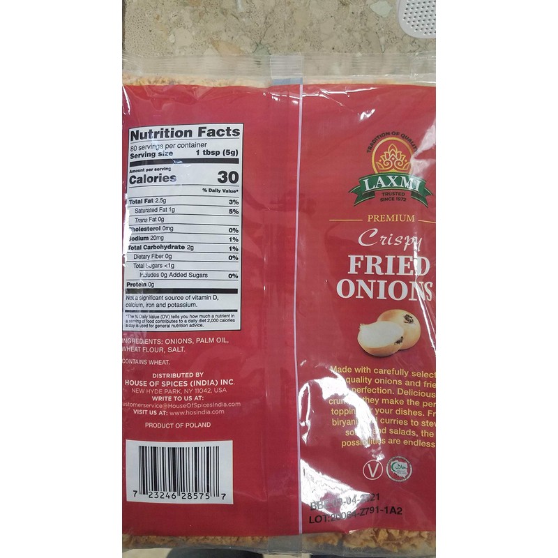 Laxmi Crispy Fried Onions 14 oz
