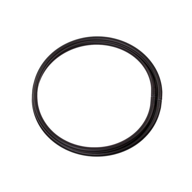 hoopomania Foldable Hula Hoop, HDPE 20 mm, Black, Diameter 95