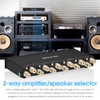 Douk Audio 2-Way Passive Amplifier Speaker Selector, Stereo Audio Switch
