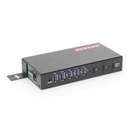 7-Port USB 3.2 Gen 2 Hub w/ 2 Type-C & 5 Type-A Ports, Surge Protection & Mounting Options