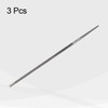 sourcing map 3pcs Chainsaw File, 25/128"(5.0mm) Round Sharpening Hand Files