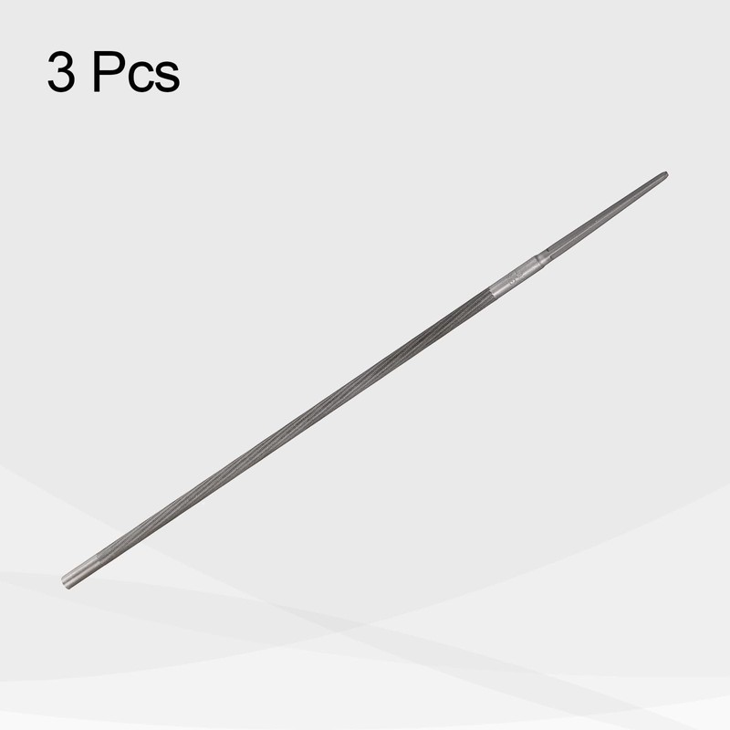 sourcing map 3pcs Chainsaw File, 25/128"(5.0mm) Round Sharpening Hand Files