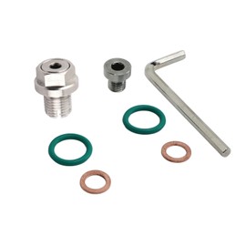 Oil Drain Plug Set, M14.1-1.5 x 15mm Oversize Piggyback Drain Plug Stainless Steel Self Tapping Oil Pan Thread Repair Kits with Hex Wrench O Ring Gasket (M14.1-1.5x15mm)