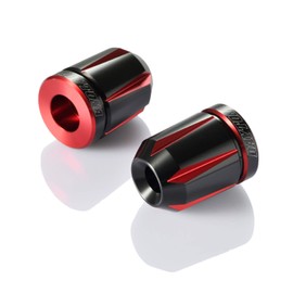Daytona 93911 Premium Zone Motorcycle Bar Ends, For Honda/Yamaha/Suzuki (M6), Scratch Type, Red