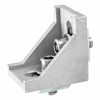 Aluminium Profile 40 x 40 Angle Mounting Set Aluminium Mounting