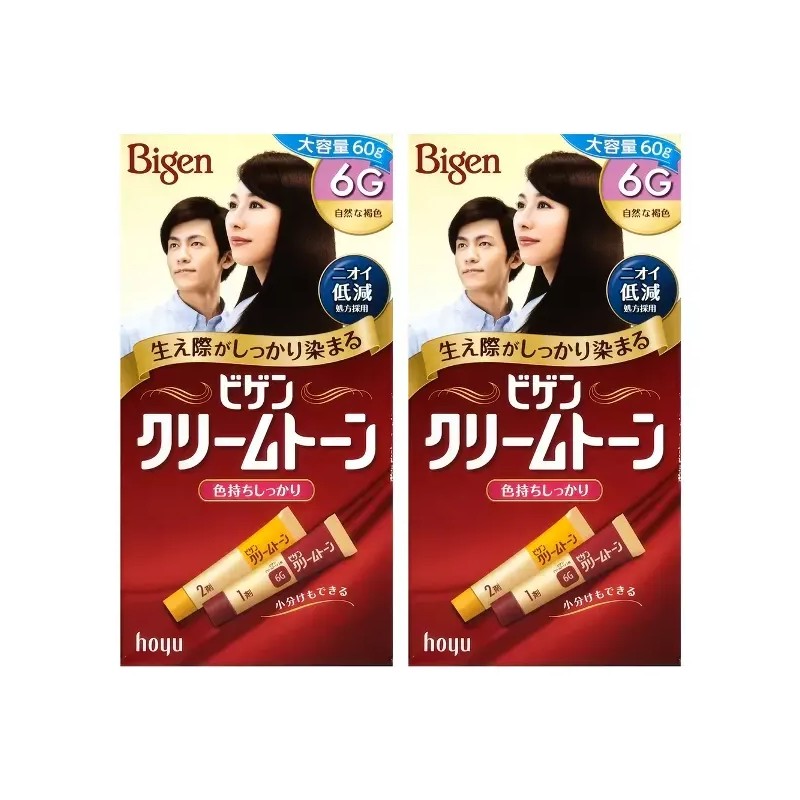 Vigen 비겐 크림톤 7G 자연흑갈색 60g 2개 [자연갈색 6G 2개]