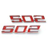 BBRP NEW 502 Front Fender Emblem Set Red Trim /