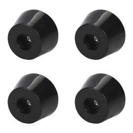 Pack of 4 Rubber Feet Bumper Buffer Feet Table Chair Leg Pad Floor Protection with Metal Washer Non-Slip Scratch Protection D 32 x 24 x H 18 mm Ideal for Home and Office