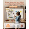 PEGZONE Pegboard Wall Organizer Combination Kit,Overall 33.1"x20.5" Metal Office Pegboard