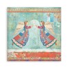 Stamperia International Stamperia-Mini Scrapbooking Pad-Christmas Patchwork, Green and Red, 8