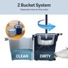 Casabella Clean Water Spin Mop with 2-Bucket System, Spin Mop