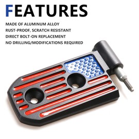 sukemichi JL Door Hinges for Jeep, Replacement Original Factory Door Hinge Sleeve for 2018-2025 2026 Jeep Wrangler JL JLU Sports Sahara Rubicon Gladiator JT Accessories 4 Door, Aluminum,8 Pcs, Flag