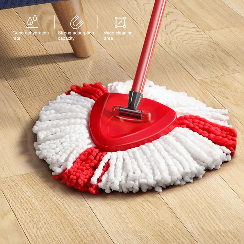 Queta 6 Pcs Spin Replacement Heads Microfibre Mop Refill Head