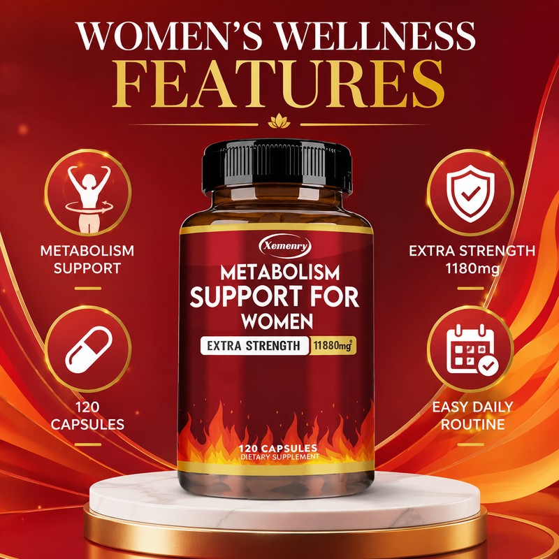 Metabolism Support Capsules for Women – 120 Count Daily Wellness