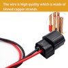 2-Pin Front Turn Signal Light Connector Pigtail Compatible with Mazda