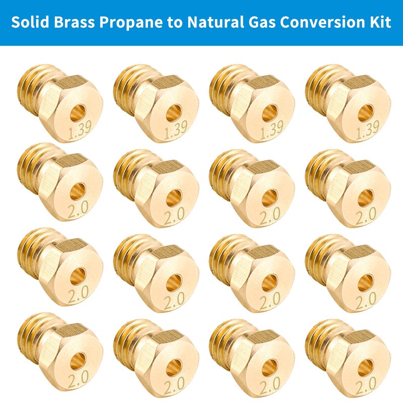 Catilon Natural Gas Orifices Nozzle Conversion Kit, Propane to Natural