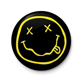Nirvana Smiley Face Logo Button Badge