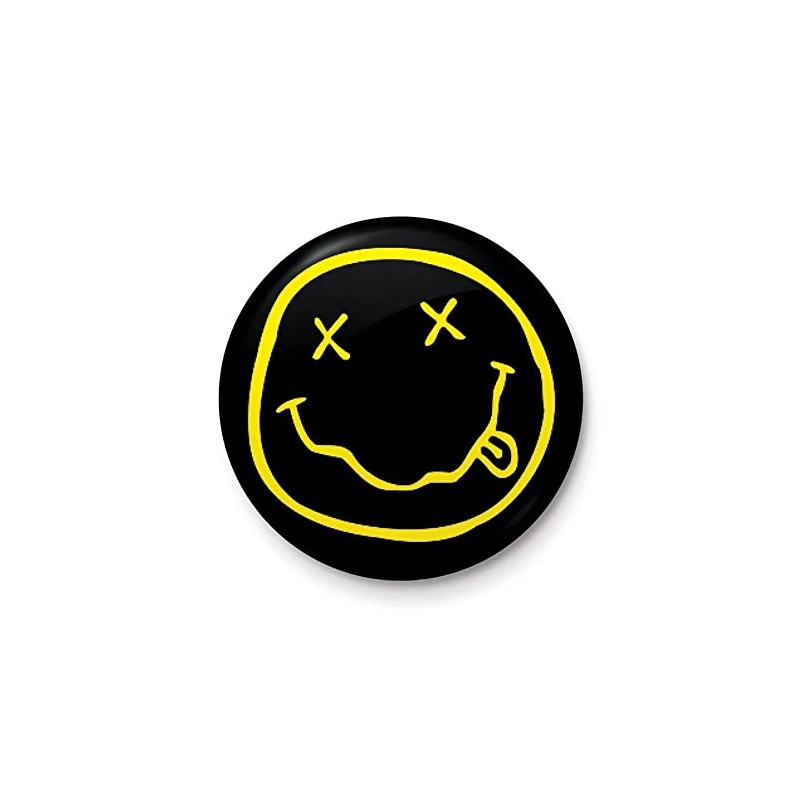 Nirvana Smiley Face Logo Button Badge