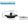 Universal Bath Plug with Chain Bathroom Sink Plug Replacement Drain