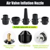 4-in-1 Ventiladapter-Pack, Inflatordüse Inflator für Schlauchboote, Paddleboards, Kajak, Stand Up