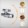 SUNGATOR 6-Piece Straight Stop Valves, 3/8" Compression X 1/2" PEX,