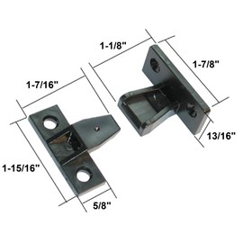 Hafele Keku Push-On Fitting Set - Bracket Connectors for False Front Panels, Cabinet Drawers, & Furniture (Screws Not Included)