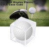 CNNELL Golf Ball Display Plastic Clear Case Cube Square Stackable