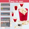 Fglmctsh The Original Microwave Popcorn Popper, Silicone Popcorn Maker Collapsible