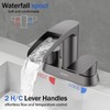 Bathroom Sink Faucet for 3 Hole, Hurran 4 Inch Bathroom